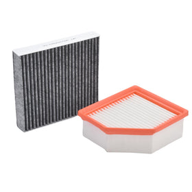 FLTRUCKTOP front packaging showing both engine and cabin filters and easy identification