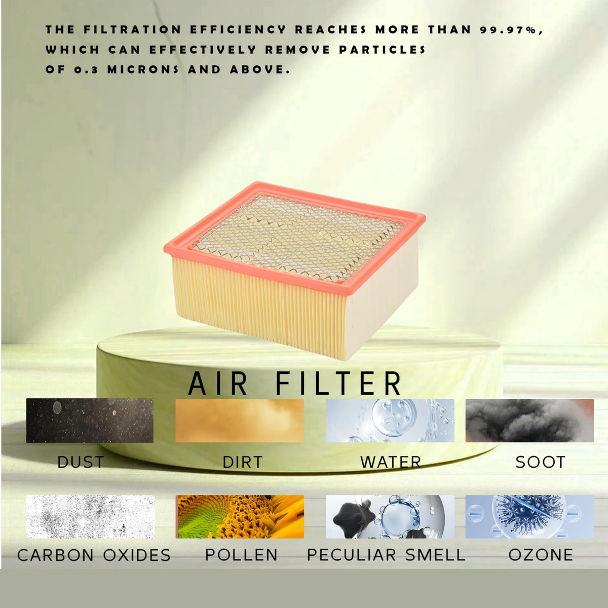 FLTRUCKTOP filter installed in an intake housing showing easy installation benefit