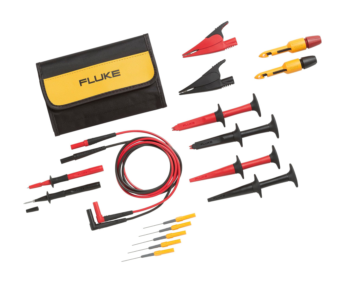 Fluke TLK282 front layout showing all kit components for quick selection