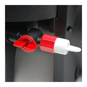 Fluval purge valve close-up of seal and connection for leak prevention