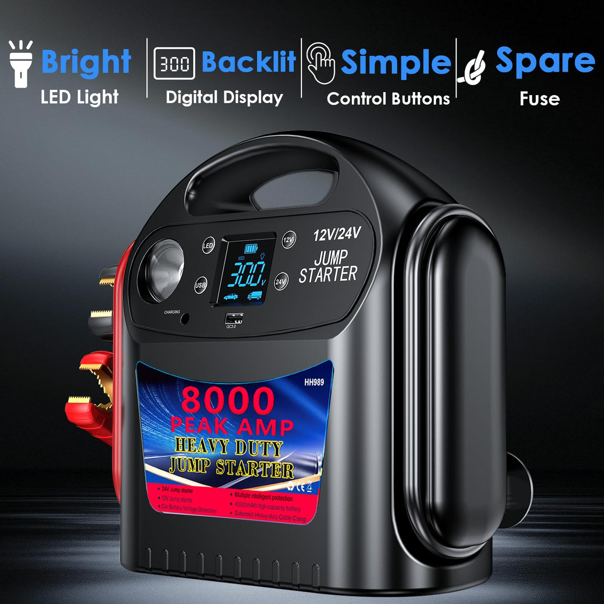 FlyAuto LED light in dark providing bright illumination for nighttime repairs