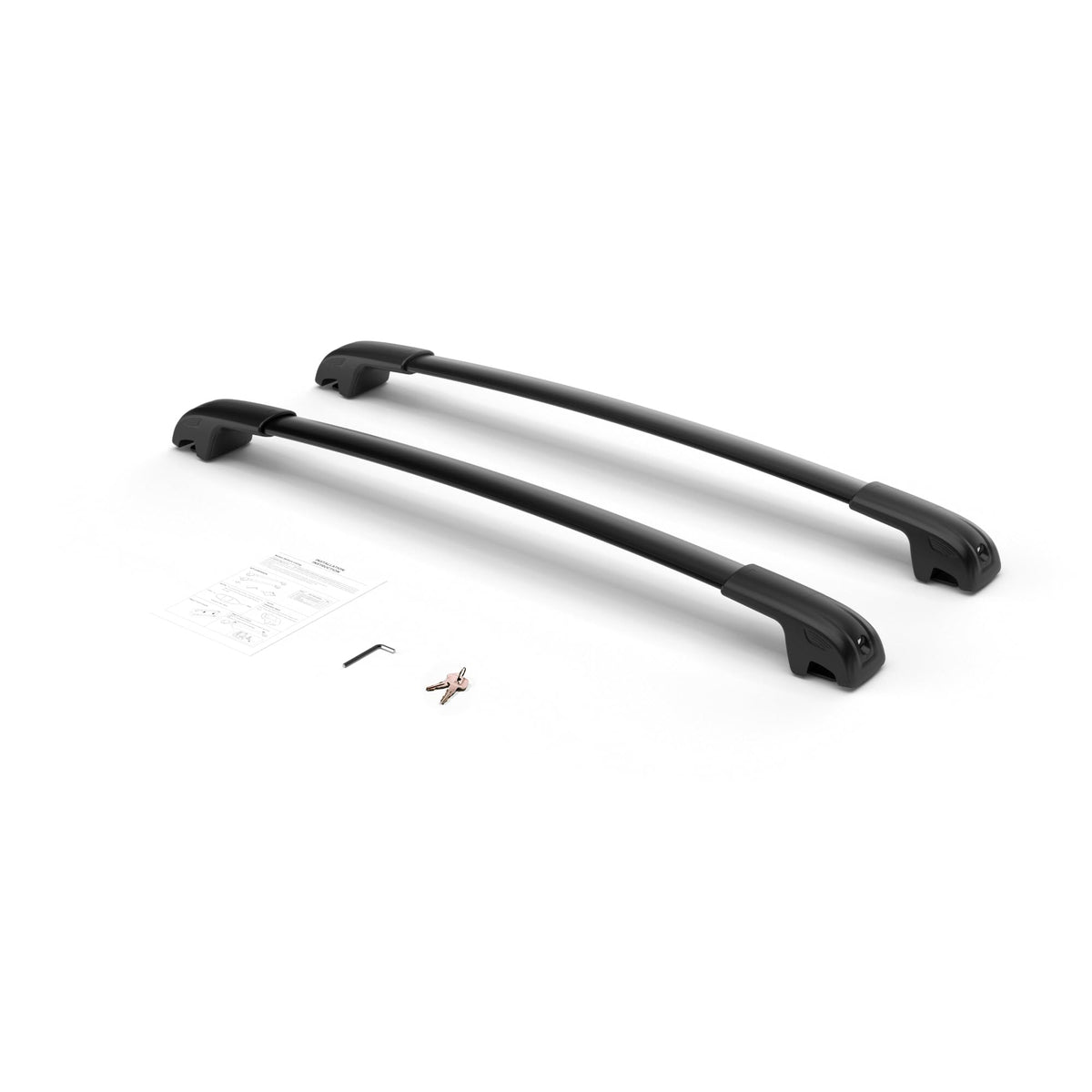 FLYCLE crossbars scale comparison on Crosstrek roof showing 300 lb capacity