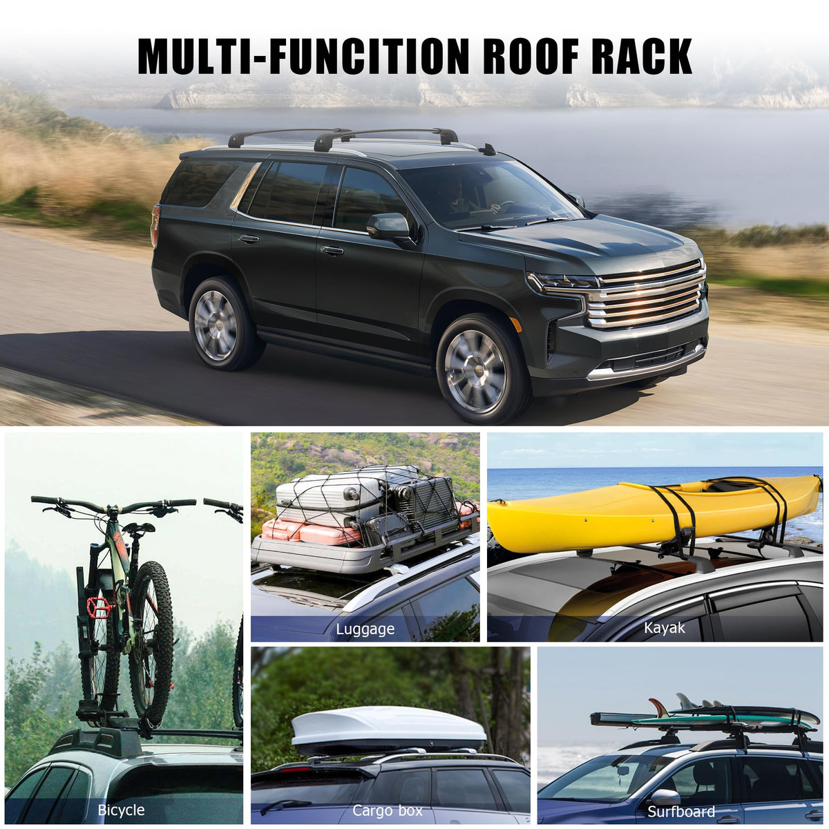FLYCLE in use with rooftop cargo box demonstrating secure storage