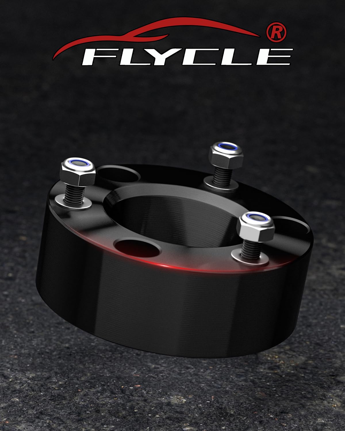 FLYCLE lifestyle shot of lifted truck on highway illustrating aggressive look and improved road presence