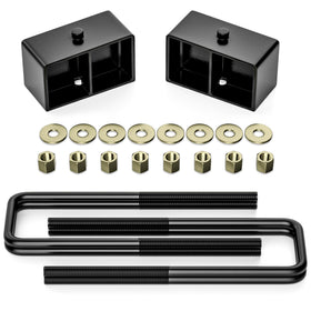 FLYCLE rear lift blocks front packaging showing complete kit and fitment benefit