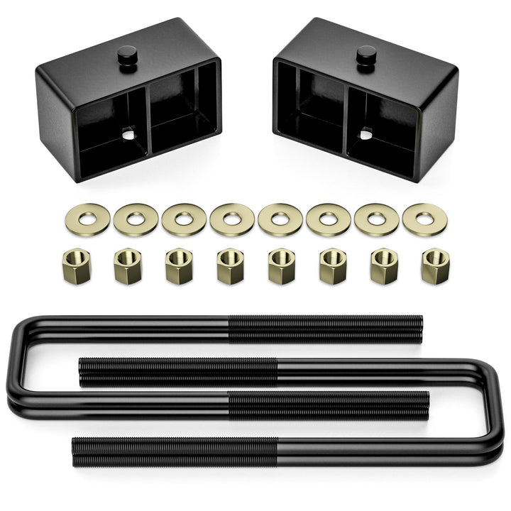 FLYCLE rear lift blocks front packaging showing complete kit and fitment benefit