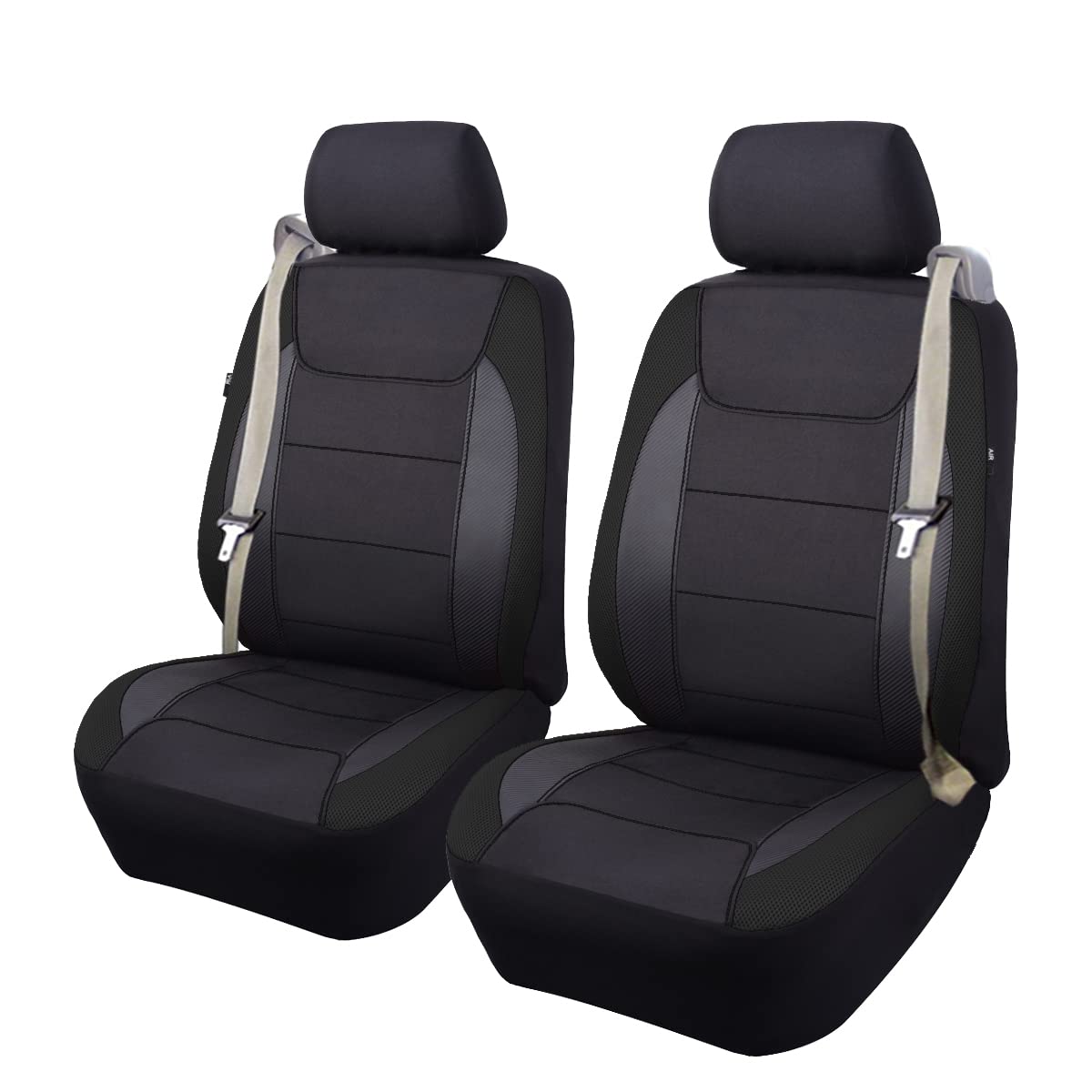 Flying Banner front seat cover full view showing sport look and protection