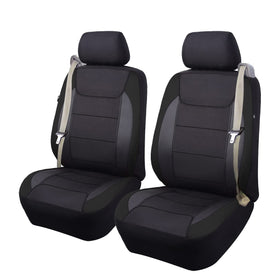 Flying Banner front seat cover full view showing sport look and protection