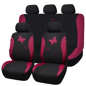Flying Banner front seat full set showing burgundy style and quick upgrade benefit