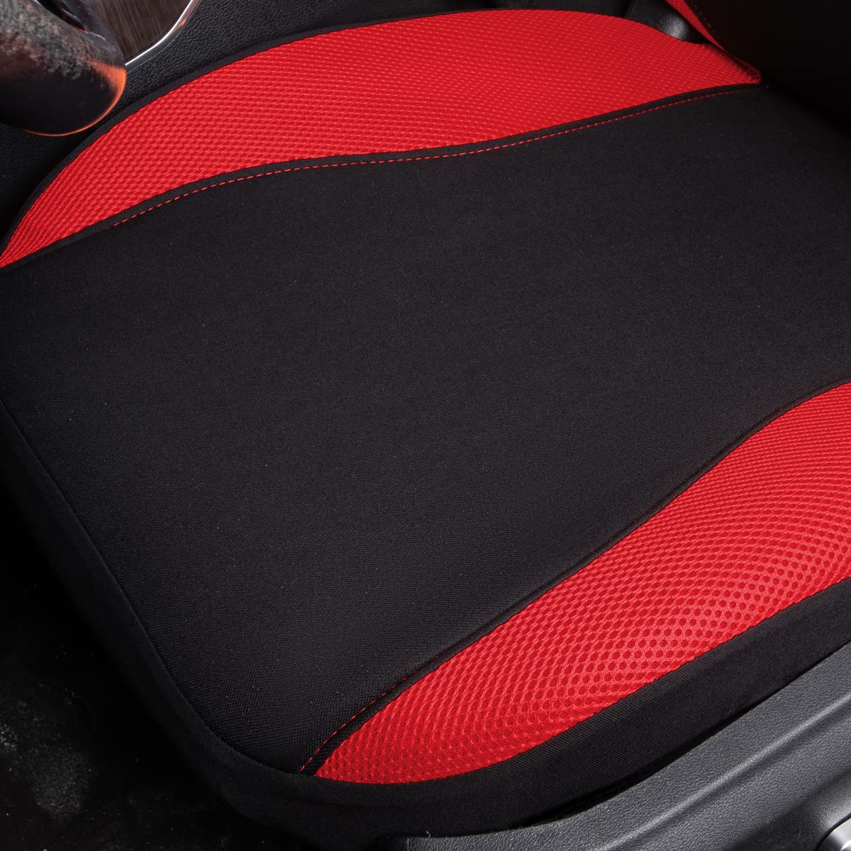 Flying Banner headrest and cushion fit demonstrating tailored coverage and comfort
