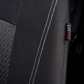 Flying Banner fastening strap under seat for simple secure installation
