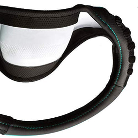 Flying Banner label and material detail highlighting faux leather and low-odor benefit