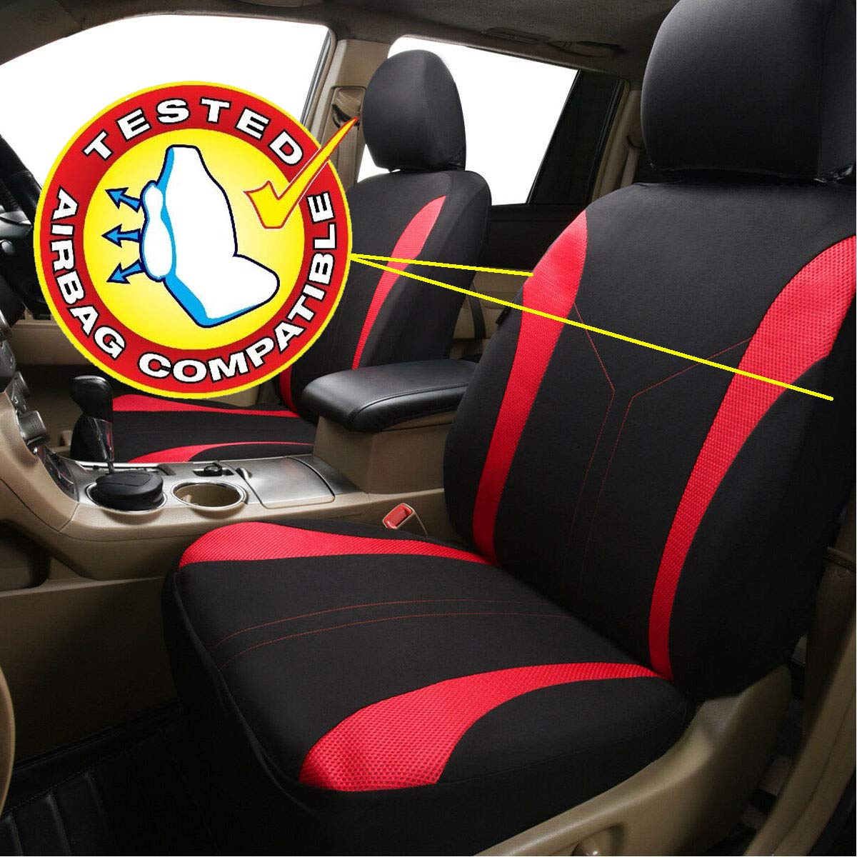 Flying Banner lifestyle SUV with woman driving showing stylish protection