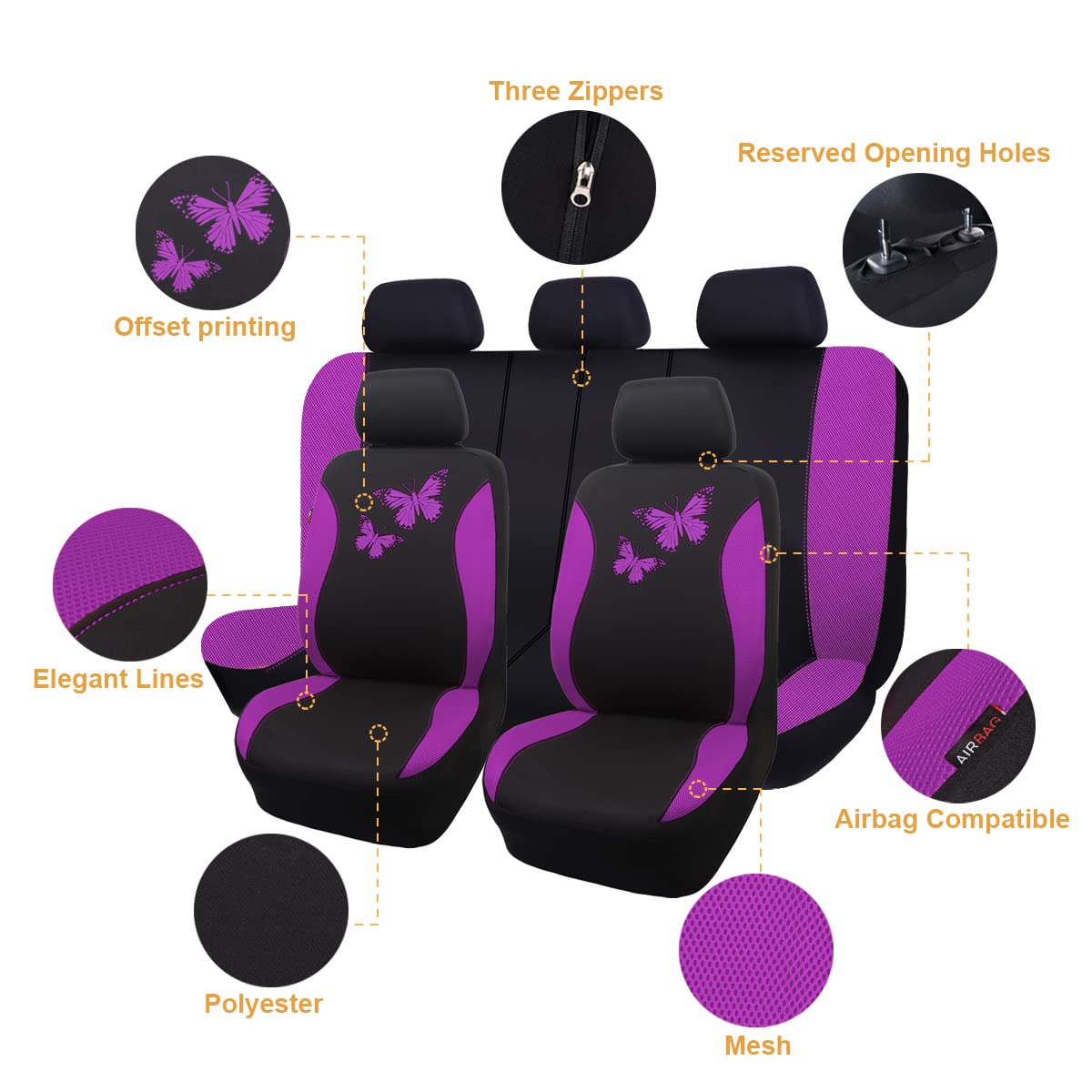 Flying Banner rear bench split view demonstrating 40/60 fold flexibility and convenience