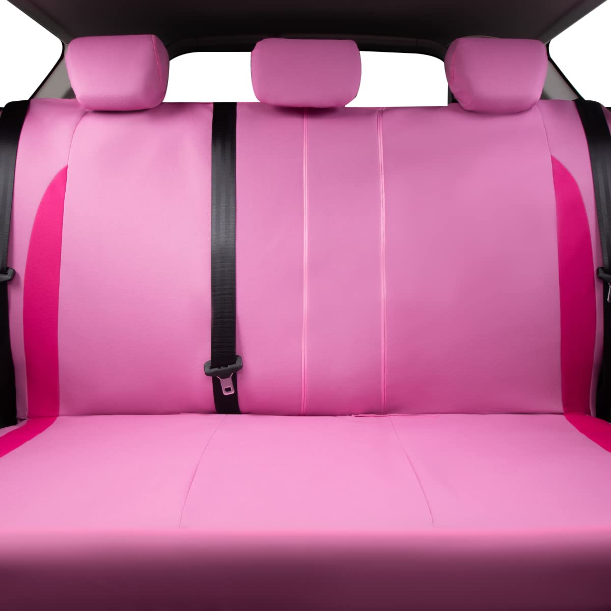 Flying Banner rear bench with child seat demonstrating secure, clean surface
