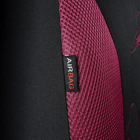 Flying Banner scale comparison on car seat showing universal fit and size clarity