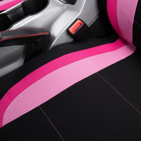 Flying Banner seat cover next to ruler showing universal fit and size clarity