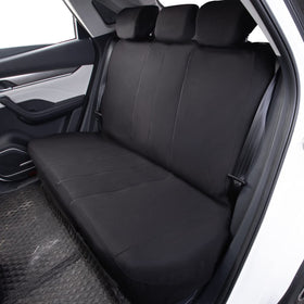 Flying Banner split seat cover showing 40/60 fold access and convenient functionality