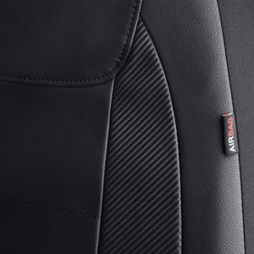 Flying Banner front seat cover in use with passenger, protects upholstery