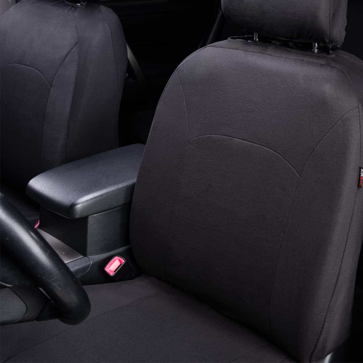 Flying Banner side airbag access showing compatibility and safety-minded design