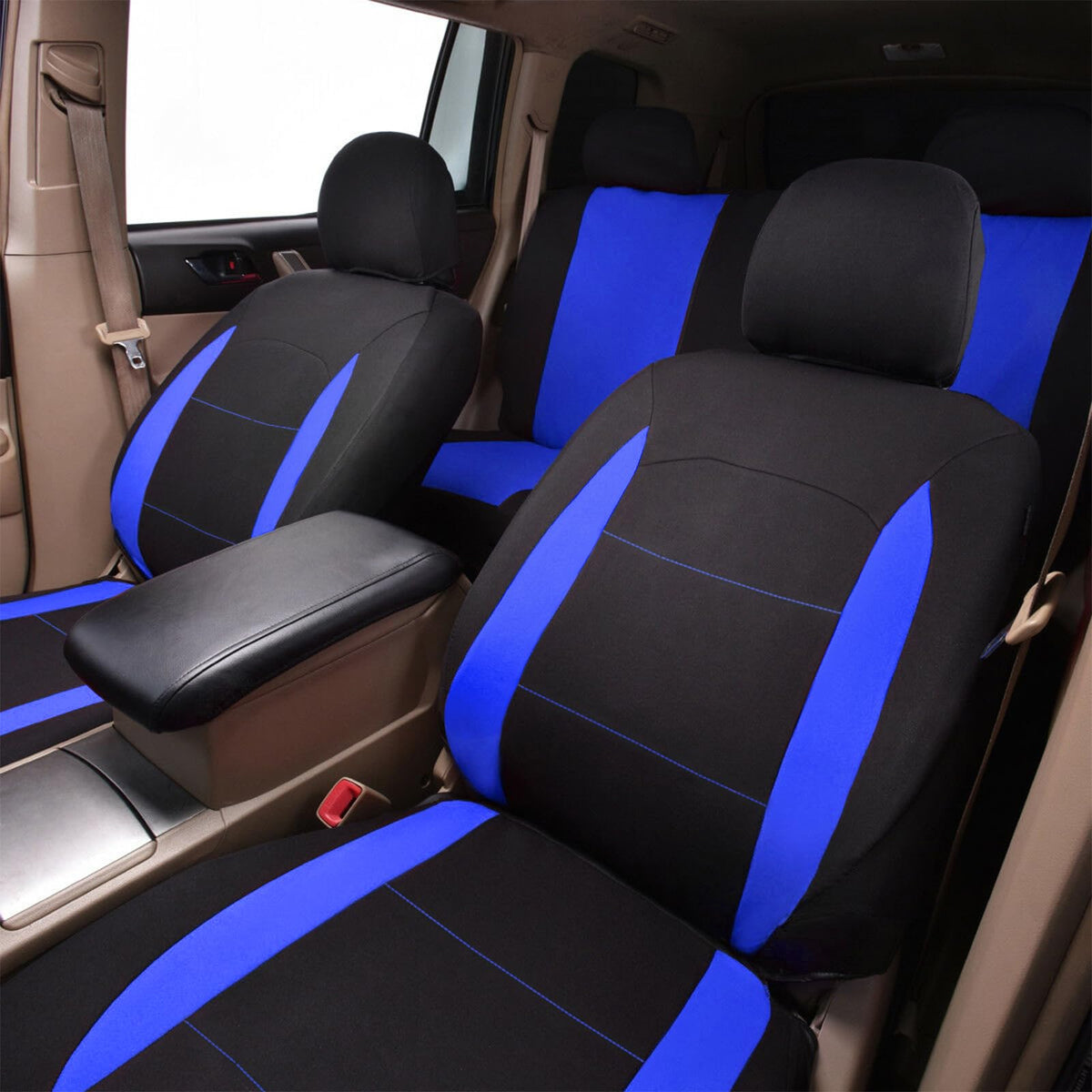 Flying Banner side airbag seam closeup showing compatibility and safety-conscious design