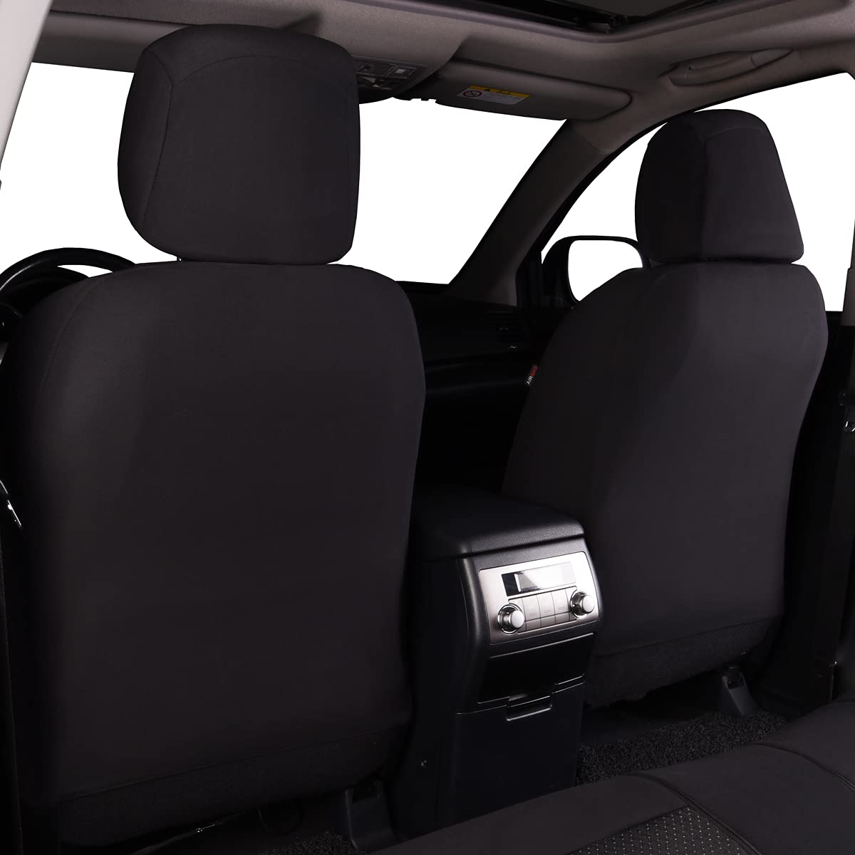 Flying Banner side seam detail illustrating airbag compatibility and safety