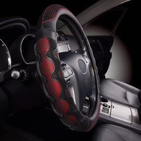 Flying Banner side profile fitted on steering wheel showing improved grip and control