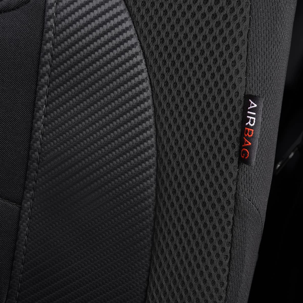 Flying Banner side seam stitching showing airbag compatibility and safety