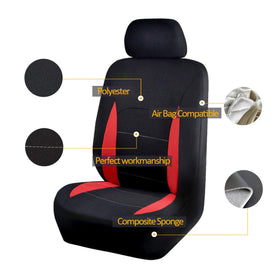 Flying Banner size comparison seat scale showing fit proportions for universal vehicles