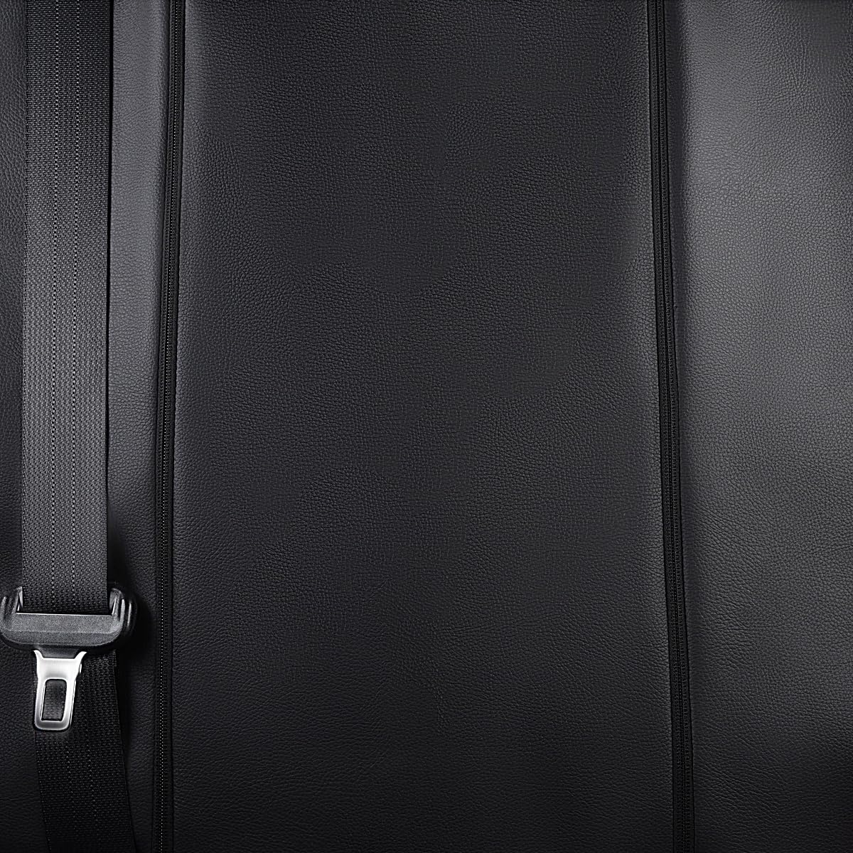 Flying Banner size comparison on seat, universal low-back fit demonstrated