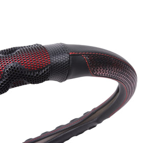 Flying Banner stitching and edge finish detail for durability and long-lasting protection