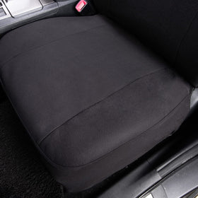 Flying Banner under-seat strap attachment illustrating secure fit and stability