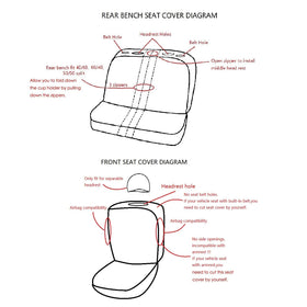 Flying Banner seat covers in a car showing refreshed interior benefit