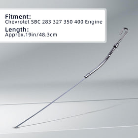 Flylin dipstick side view highlighting bend profile for correct routing