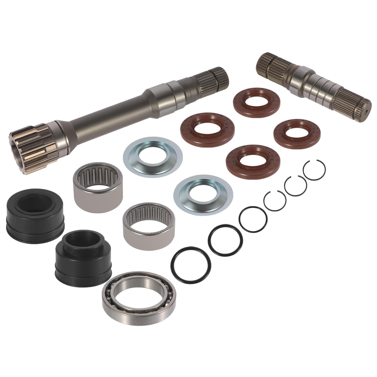 Flynsu front axle kit packaging showing full contents and clear fitment benefit