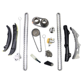 Flynsu front packaging of timing chain kit showing complete contents and fitment