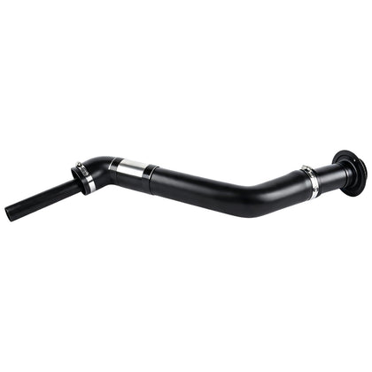 Flynsu fuel filler neck front view showing correct fit and alignment
