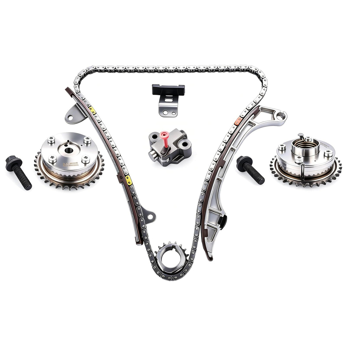 Flynsu timing chain close-up highlighting durable links and precision finish for reliability