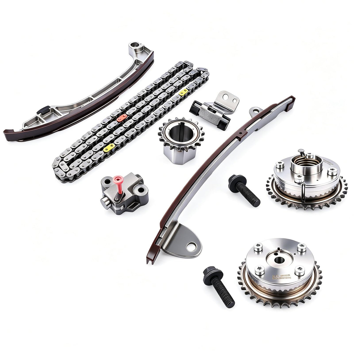 Flynsu VVT sprockets detail showing tooth profile for accurate valve timing control
