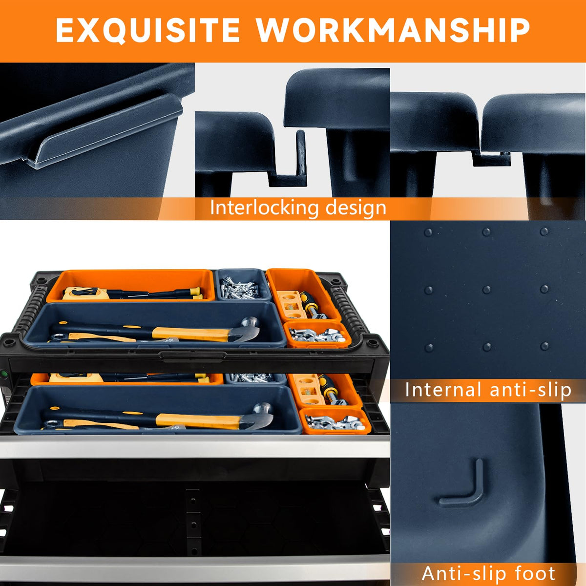 FLYVOLE tiny screws sorted in XS compartments for efficient retrieval