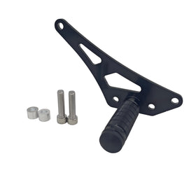 FMO EBPA front view of glossy foot lock showing shape and mounting for secure control