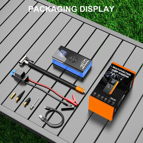 fmooostore compact unit with accessories laid out for scale - portable organized kit