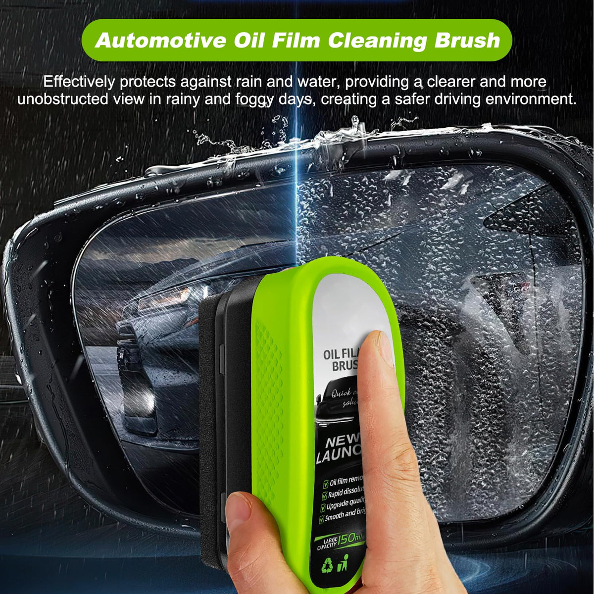 FneeMukt compact storage in glovebox for travel-ready cleaning convenience