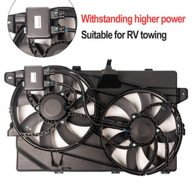 Focreedy FD502 motor close-up highlighting durable clockwise rotation motor for reliable cooling