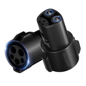 FOCSPROD adapter plugged into workplace charger offering more charging options