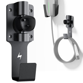 FOCSPROD front-mounted on wall shows tidy Tesla cable storage and easy access