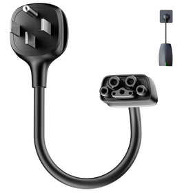 FOCSPROD front view of NEMA 14-50 adapter showing compact plug — reliable fast charging