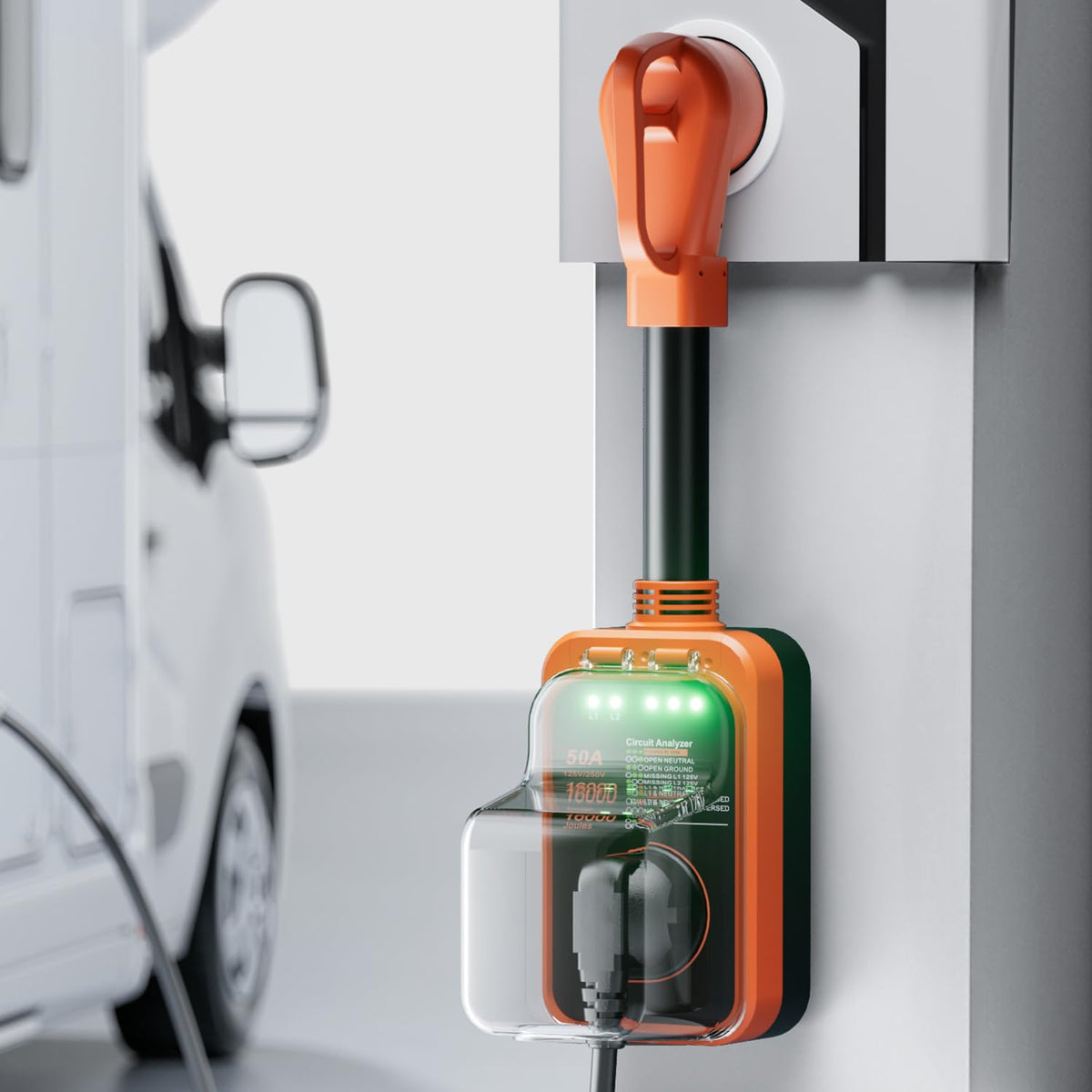 FOCSPROD label and wiring diagram close-up clarifying fault detection features