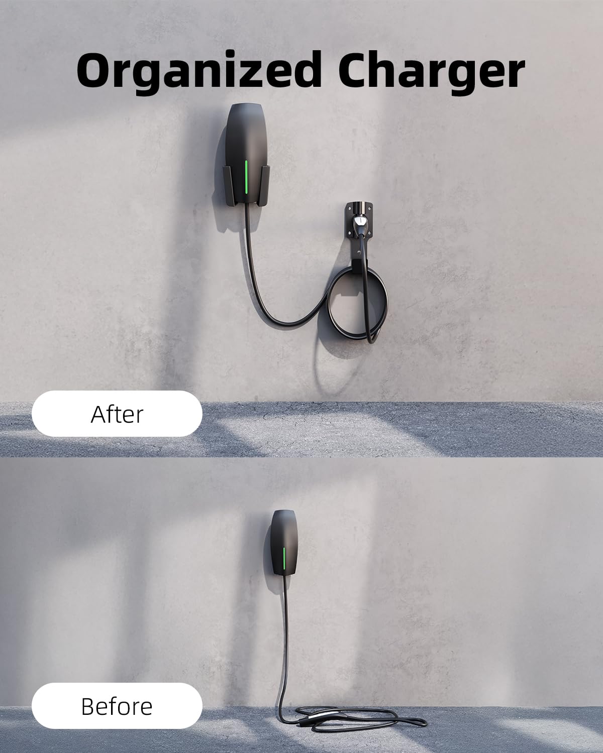 FOCSPROD mobile connector holder installed secures charger and prevents drops