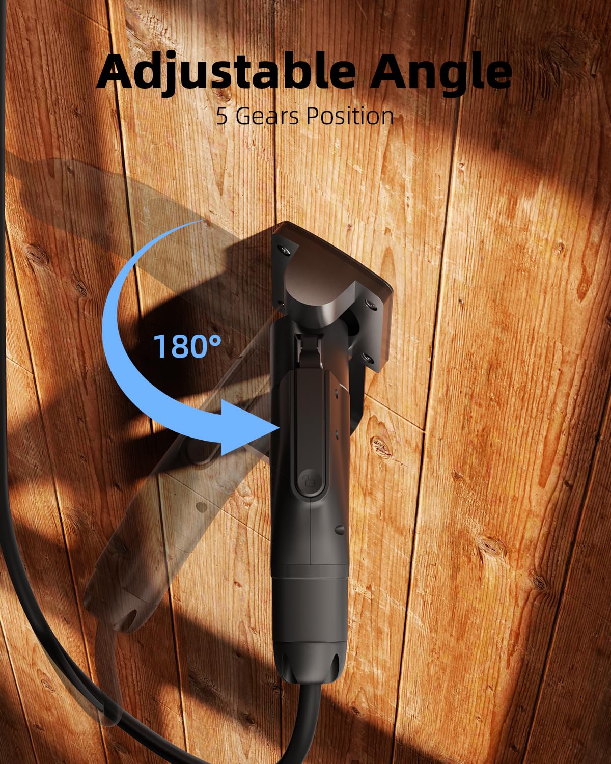 FOCSPROD nozzle dock close-up highlighting 180° rotation and secure fit benefit